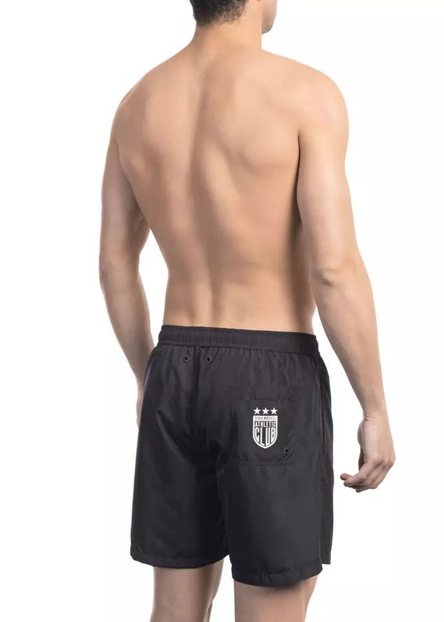 Bikkembergs Black Polyester Men Swim Short