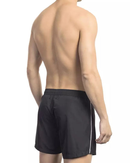 Bikkembergs Black Polyester Men Swim Short