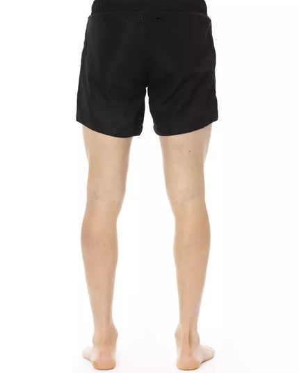 Bikkembergs Black Polyester Men Swim Short