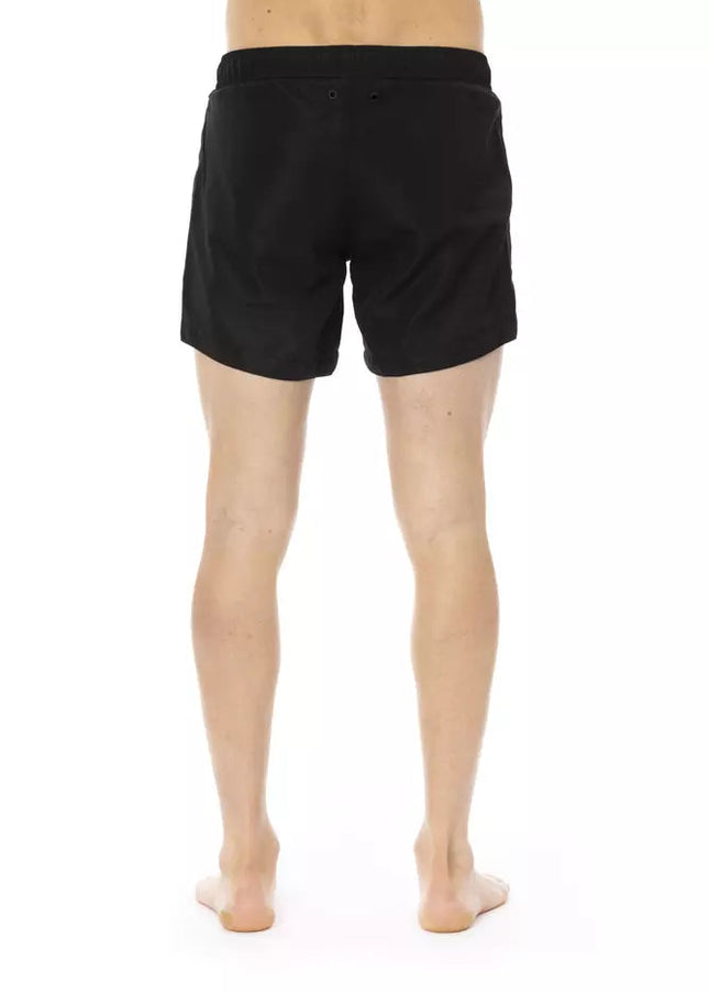 Bikkembergs Black Polyester Men Swim Short