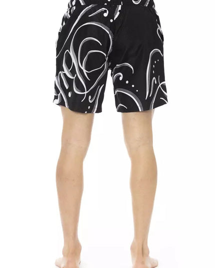 Bikkembergs Black Polyester Men Swim Short