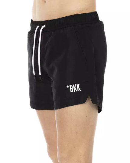 Bikkembergs Black Polyester Men Swim Short