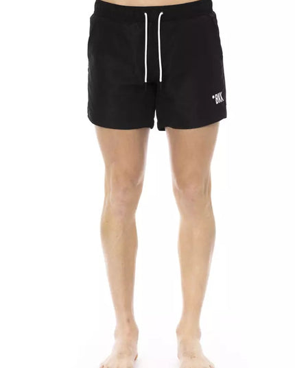 Bikkembergs Black Polyester Men Swim Short