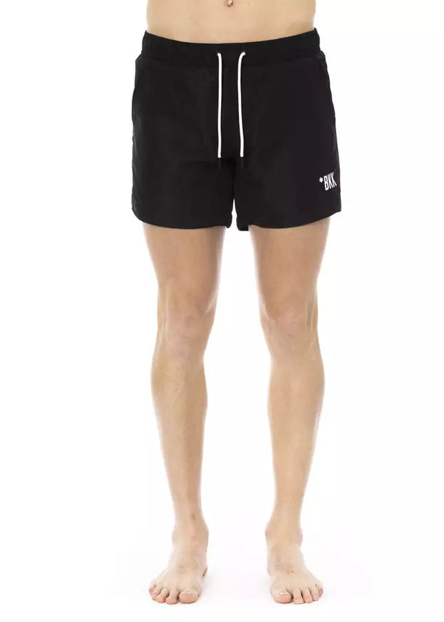 Bikkembergs Black Polyester Men Swim Short