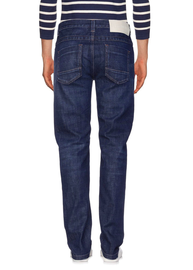 Bikkembergs Blue Cotton Men Jean