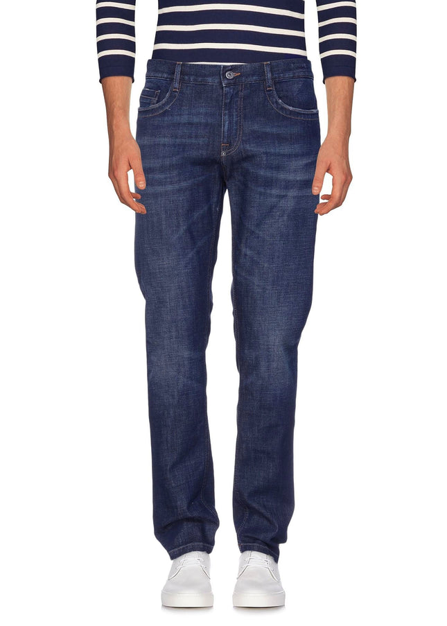 Bikkembergs Blue Cotton Men Jean