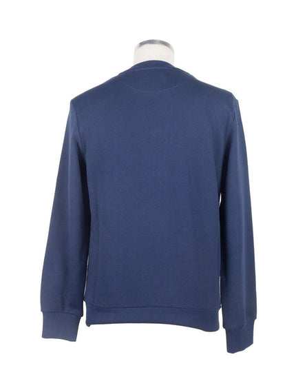 Bikkembergs Blue Cotton Men Sweater