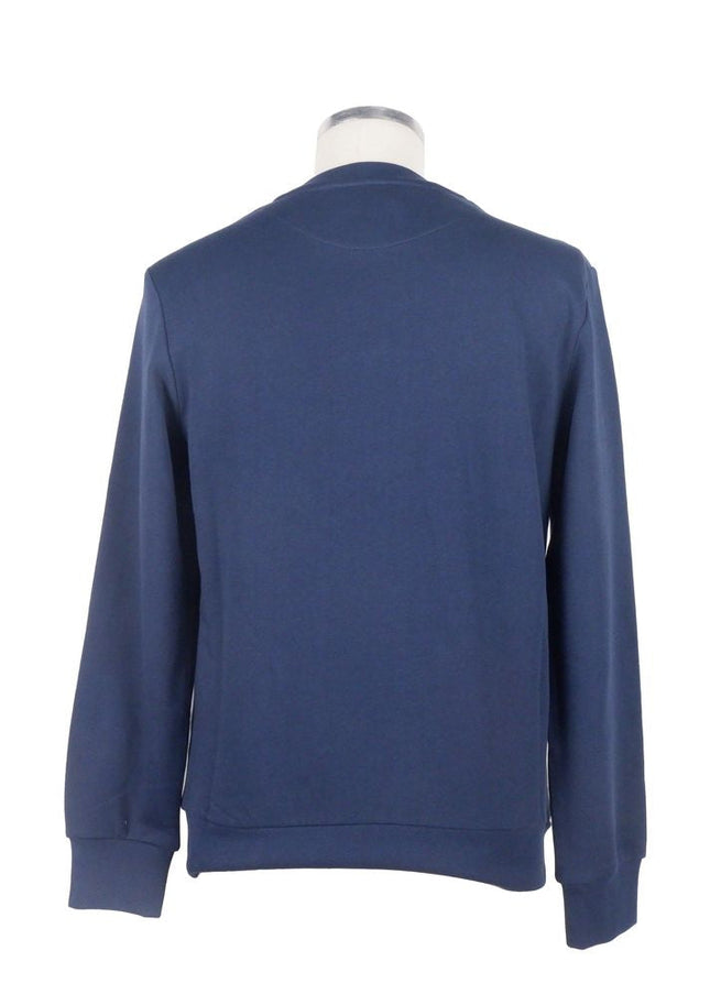 Bikkembergs Blue Cotton Men Sweater