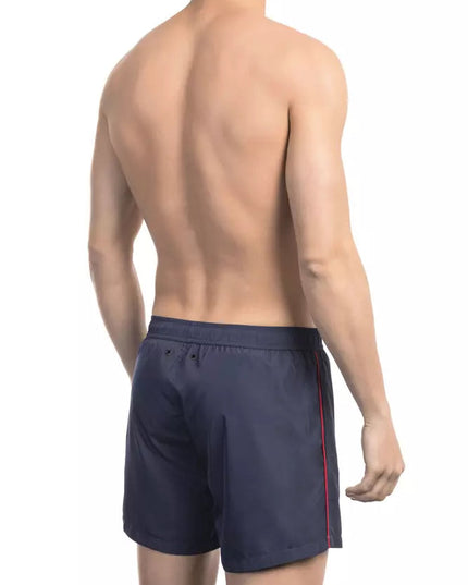 Bikkembergs Blue Polyester Men Swim Short