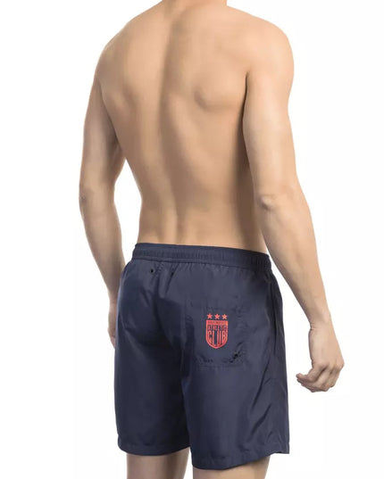 Bikkembergs Blue Polyester Men Swim Short