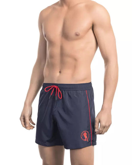 Bikkembergs Blue Polyester Men Swim Short