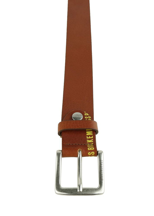 Bikkembergs Brown Calfskin Men Belt