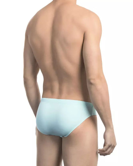 Bikkembergs Light Blue Polyamide Men Swimwear