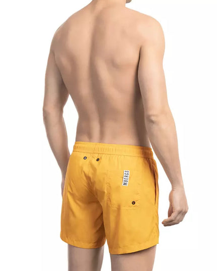 Bikkembergs Orange Polyamide Men Swim Short