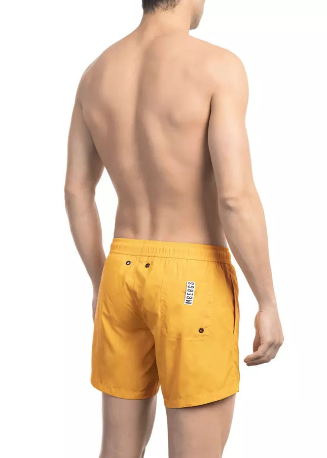 Bikkembergs Orange Polyamide Men Swim Short