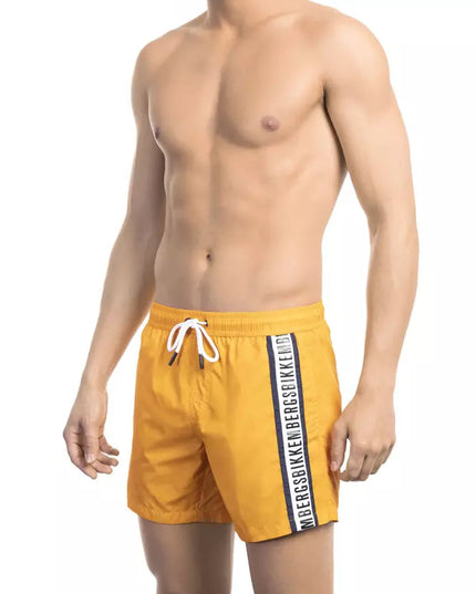 Bikkembergs Orange Polyamide Men Swim Short