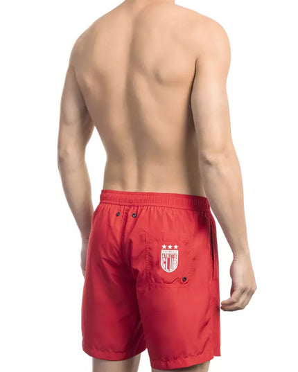 Bikkembergs Red Polyester Men Swim Short