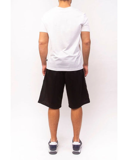 Bikkembergs Sleek Anniversary Striped Bermuda Shorts