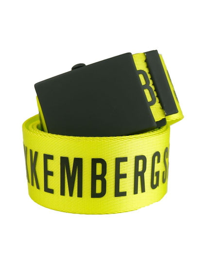 Bikkembergs Yellow Polyester Men Belt