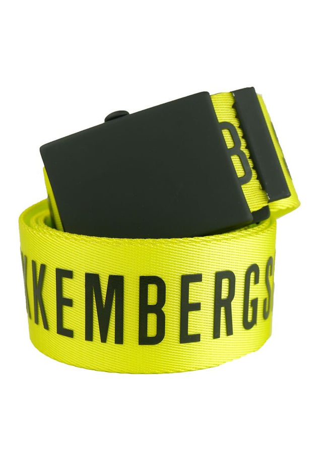 Bikkembergs Yellow Polyester Men Belt