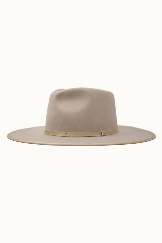 Billie - 100% Wool Felt Rancher, Satin Lined, Beige