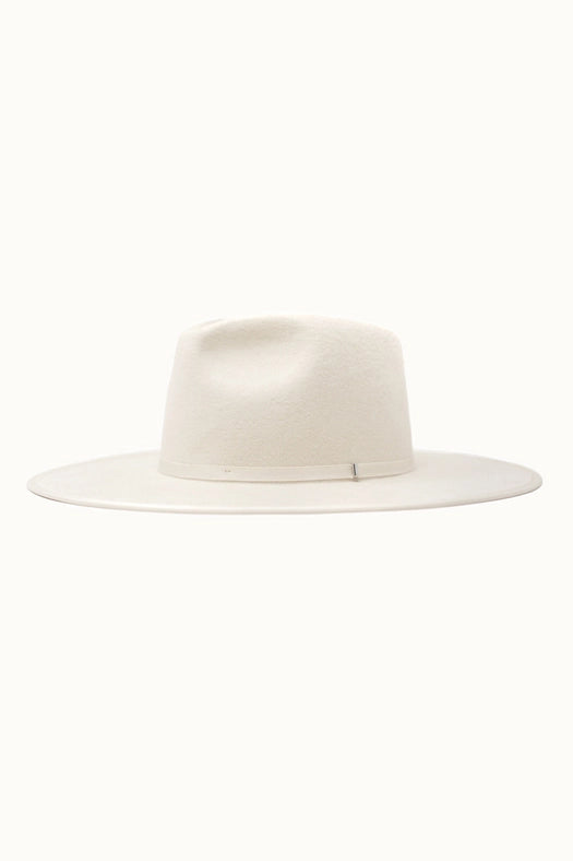 Billie - 100% Wool Felt Rancher, Satin Lined, Ivory