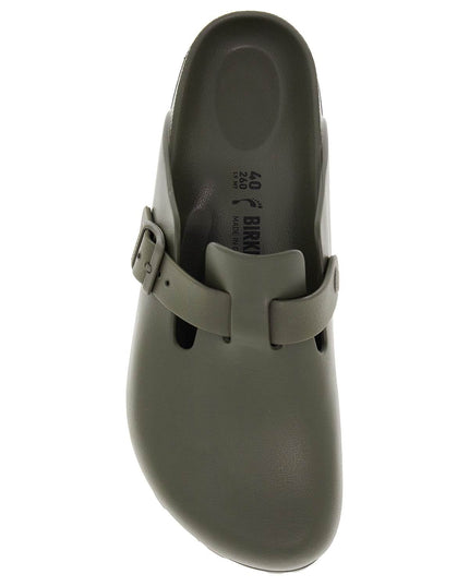 Birkenstock men's khaki eva clogs with adjustable buckle