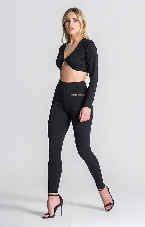 Black Astral Crop Top-Clothing - Women-Gianni Kavanagh-Urbanheer