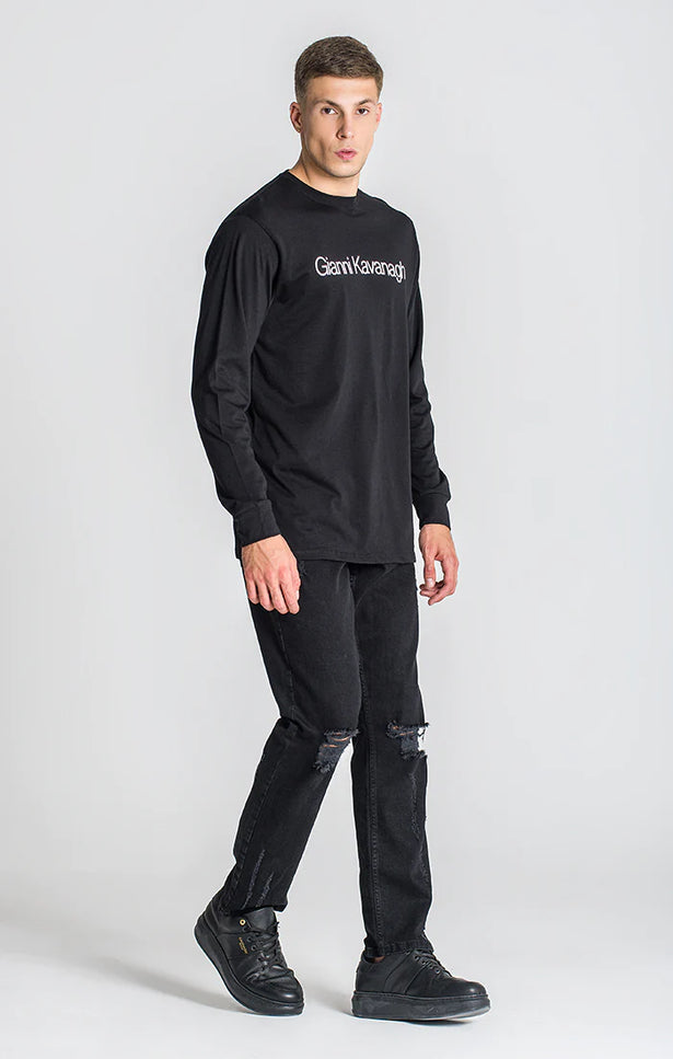 Black Essential Maxi Longsleeve Tee-Gianni Kavanagh-Urbanheer