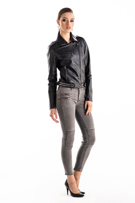 Black Genuine Nappa Leather Jacket-2