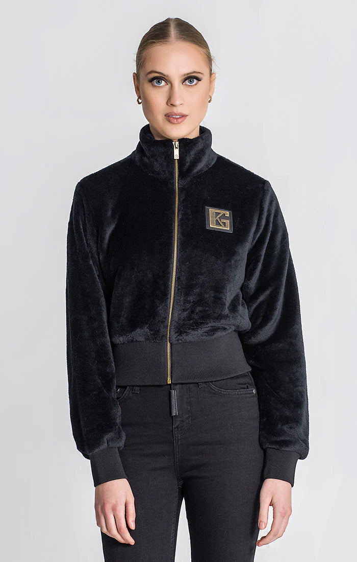 Black Id Sherpa Jacket-Clothing - Women-Gianni Kavanagh-XS-Black-Urbanheer