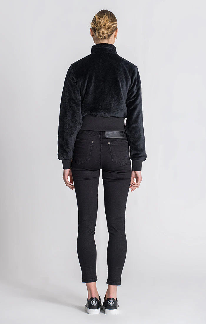 Black Id Sherpa Jacket-Clothing - Women-Gianni Kavanagh-Urbanheer