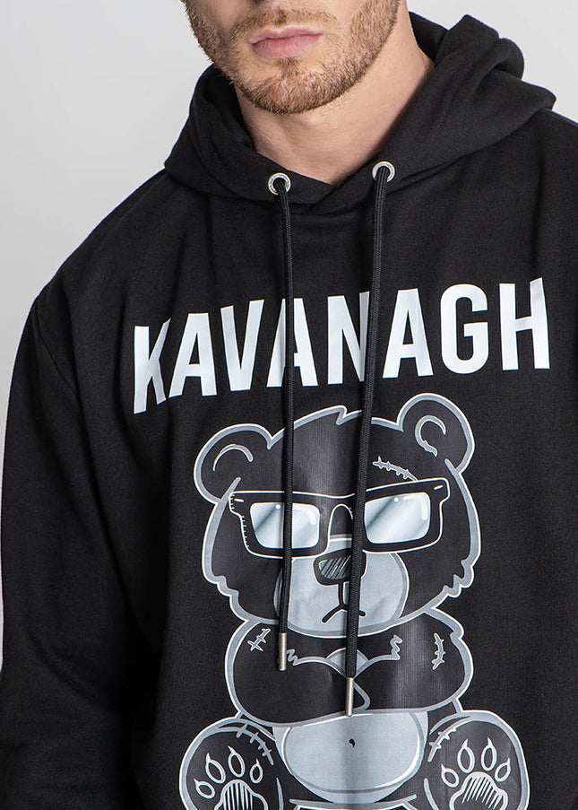 Black Mad Bear Hoodie