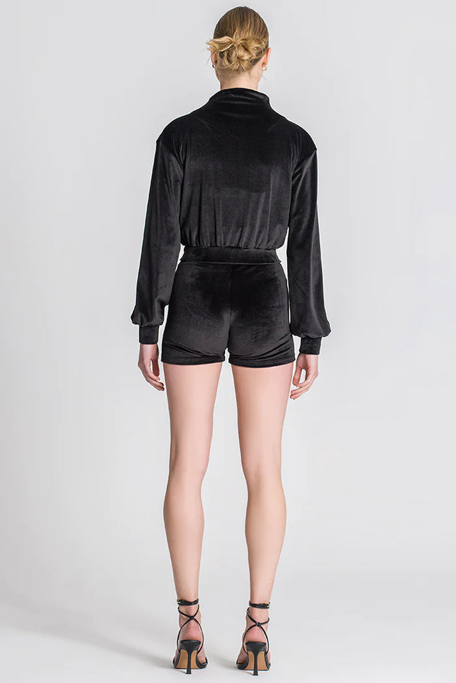 Black Montecarlo Cropped Jacket-Clothing - Women-Gianni Kavanagh-Urbanheer