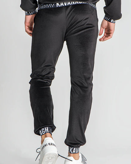 Black Montecarlo Elastic Joggers-Gianni Kavanagh-Urbanheer