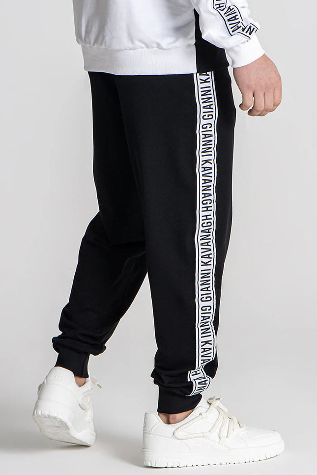 Black Partition Joggers