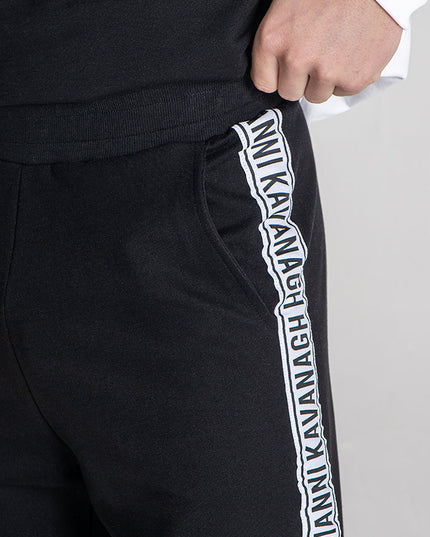 Black Partition Joggers