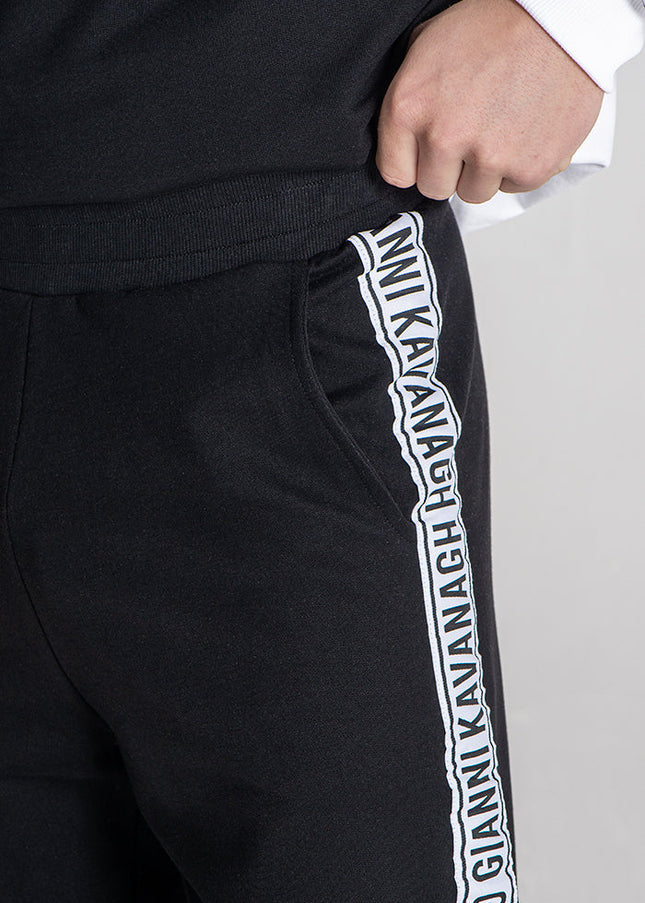 Black Partition Joggers