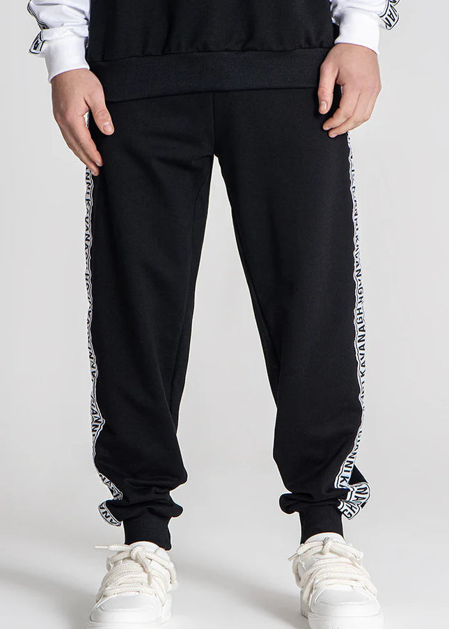 Black Partition Joggers