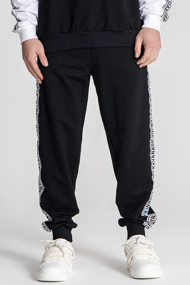 Black Partition Joggers