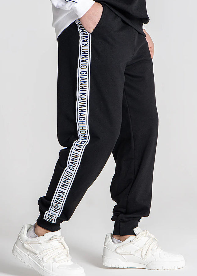 Black Partition Joggers