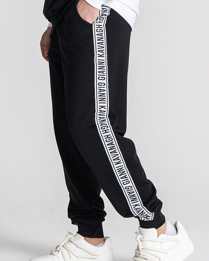 Black Partition Joggers