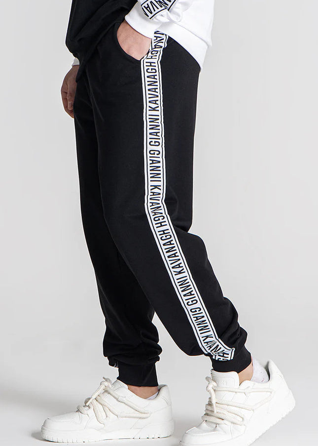 Black Partition Joggers