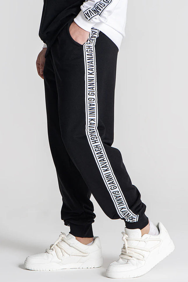 Black Partition Joggers