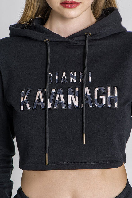 Black Tiger Hoodie-Clothing - Women-Gianni Kavanagh-Urbanheer