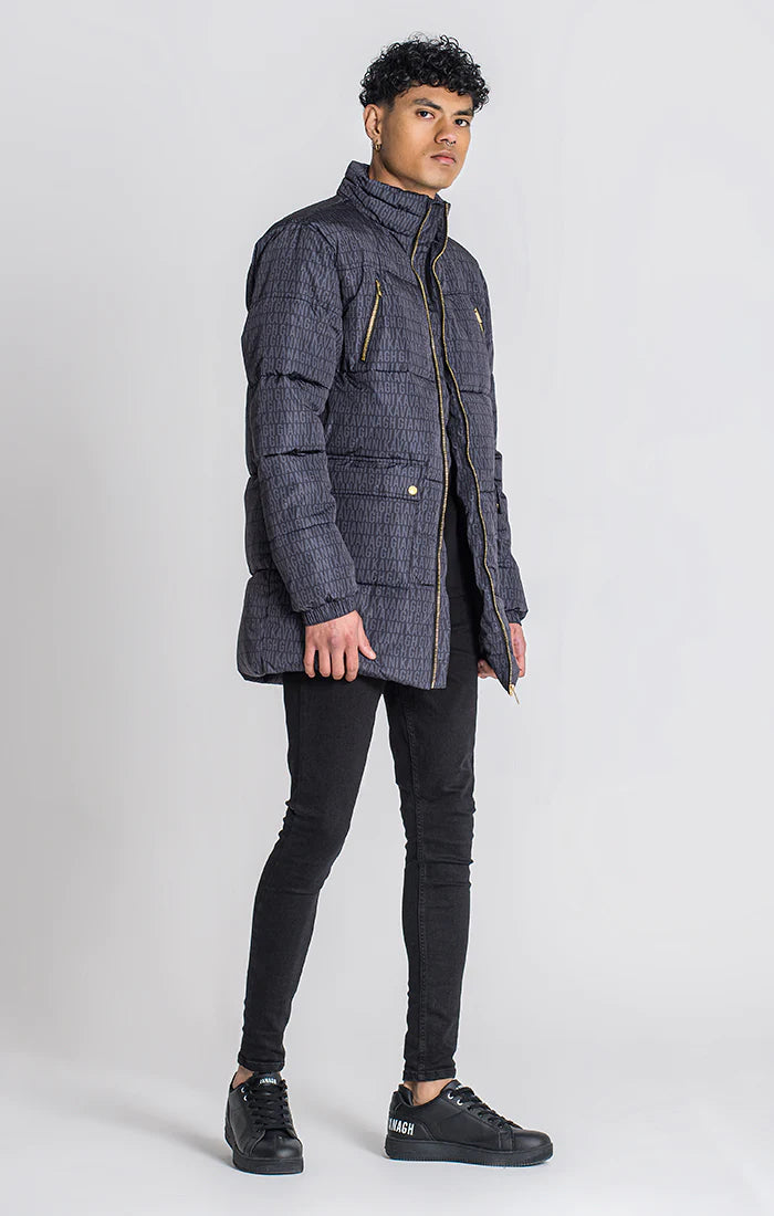 Black Typo Puffer Coat-Clothing - Women-Gianni Kavanagh-Black-M-Urbanheer