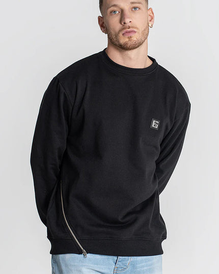 Black Zipper Sweat