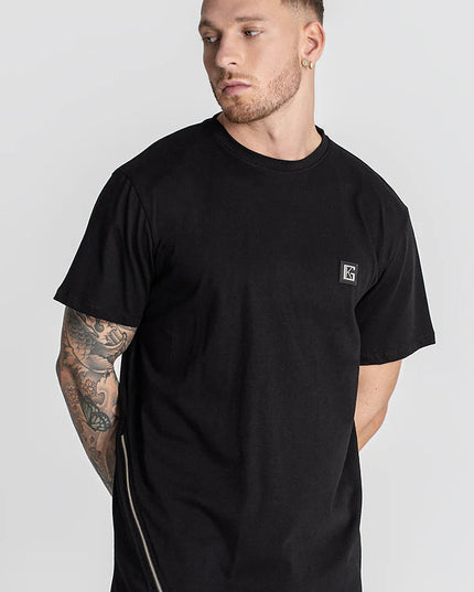 Black Zipper Tee