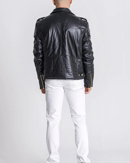 GK Lux Black Opulence Biker Jacket-Clothing - Men-Gianni Kavanagh-Urbanheer