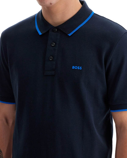 Boss "contrast trim parlay polo shirt